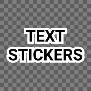 Text sticker avatar