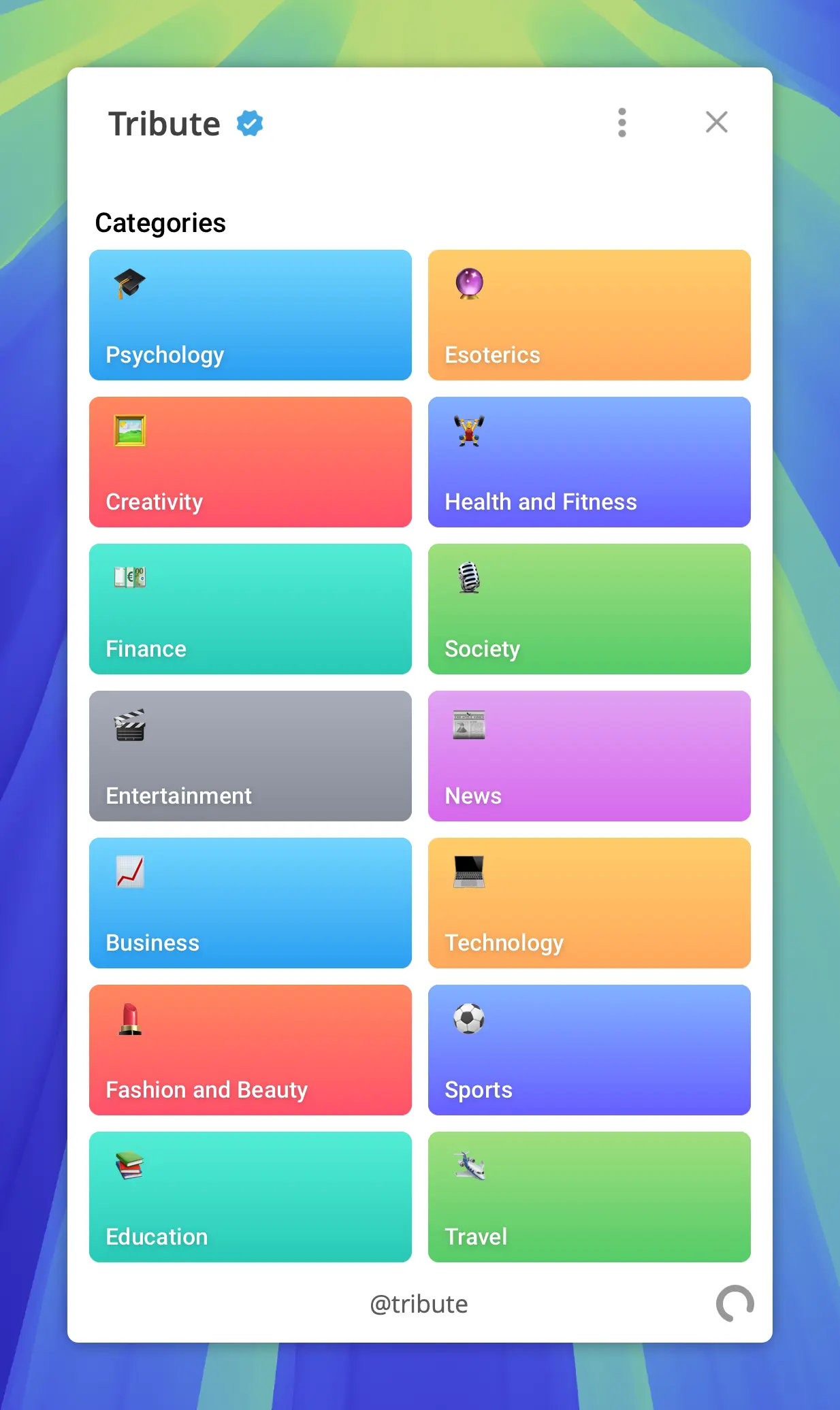 Tribute screenshot 1