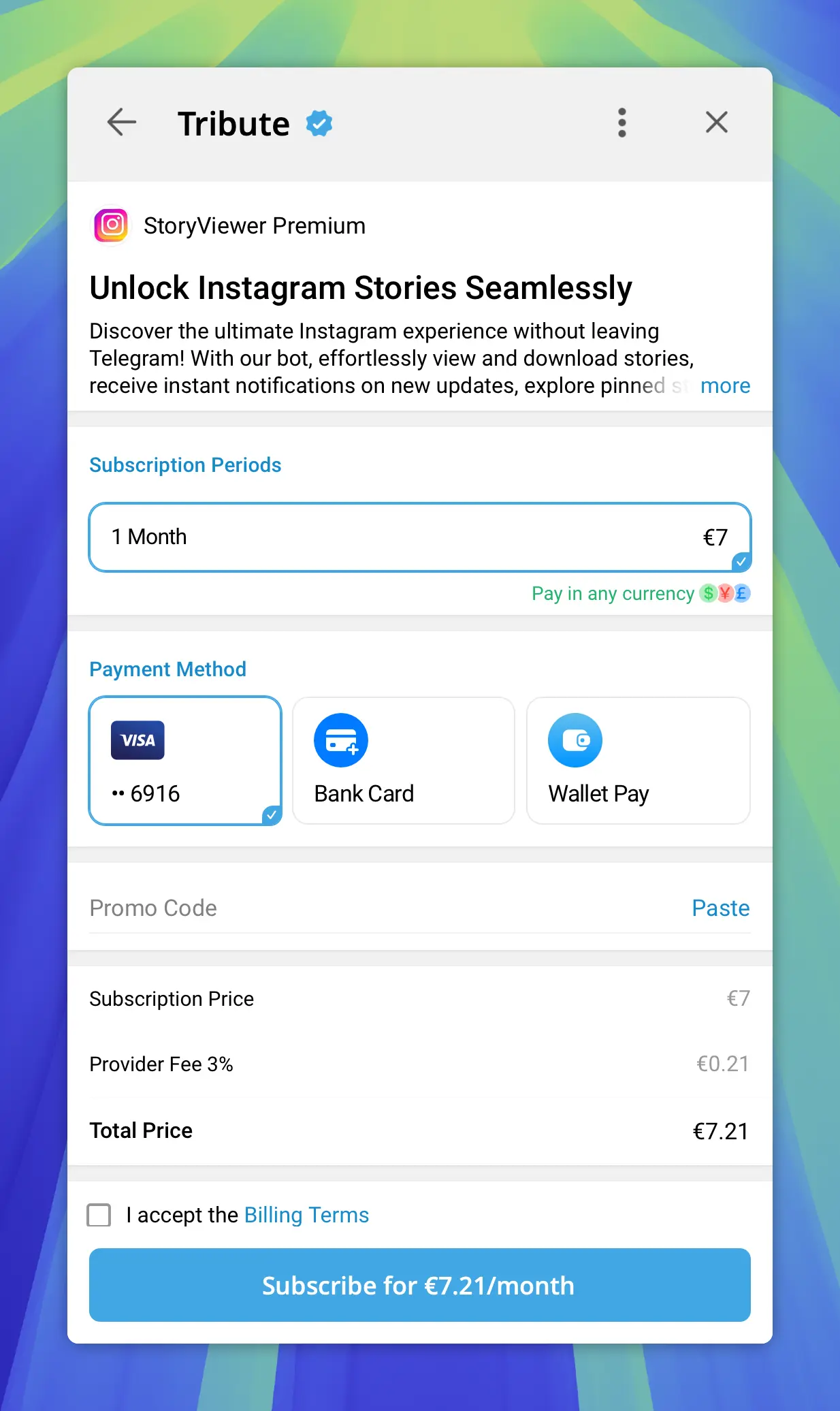 Tribute screenshot 3