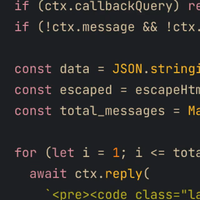 Show JSON Bot