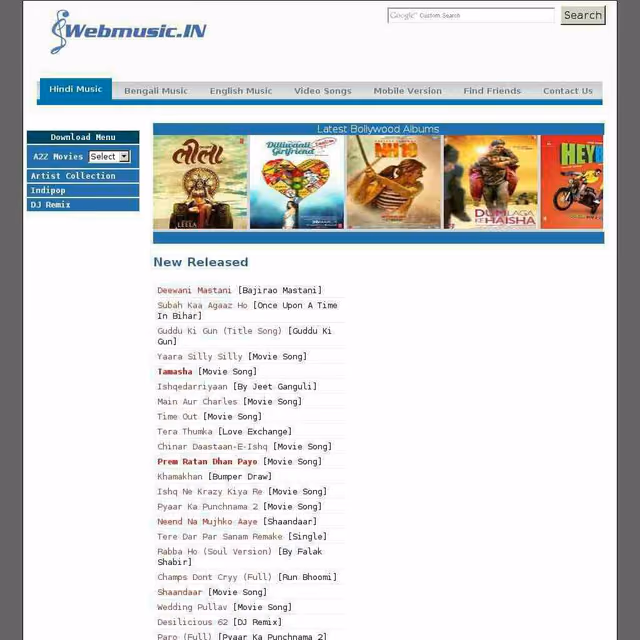 Webmusic updates